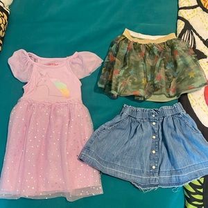2T girls dress and skirts